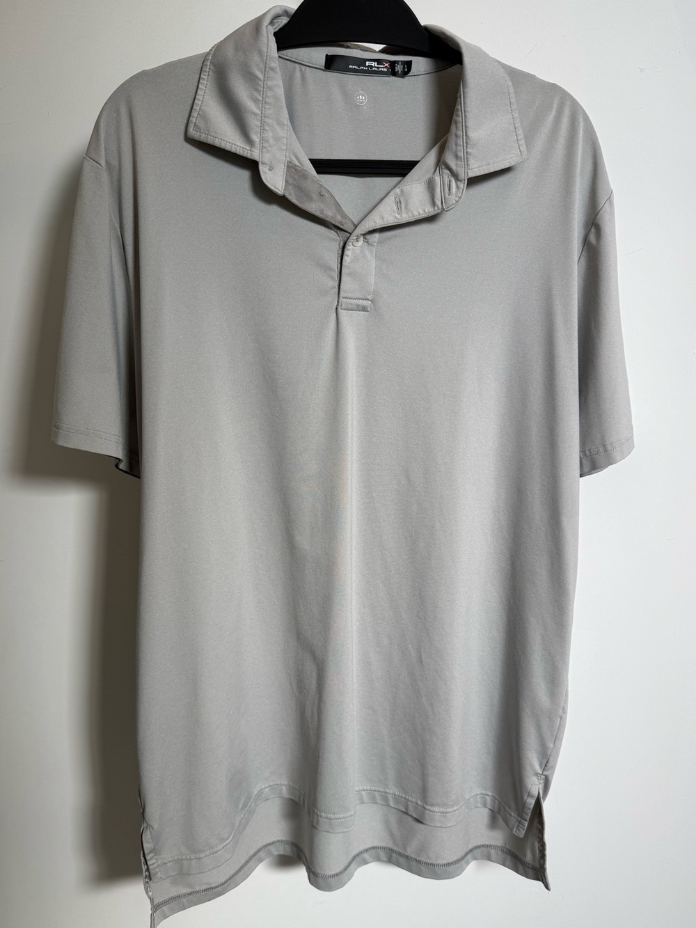 RLX Ralph Lauren Men’s Light Gray Short-Sleeve Polo
